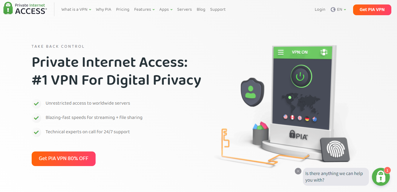Private Internet Access (PIA); vpn for torrenting