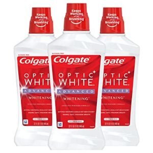 Colgate optic white alcohol-free whitening mouthwash amazon