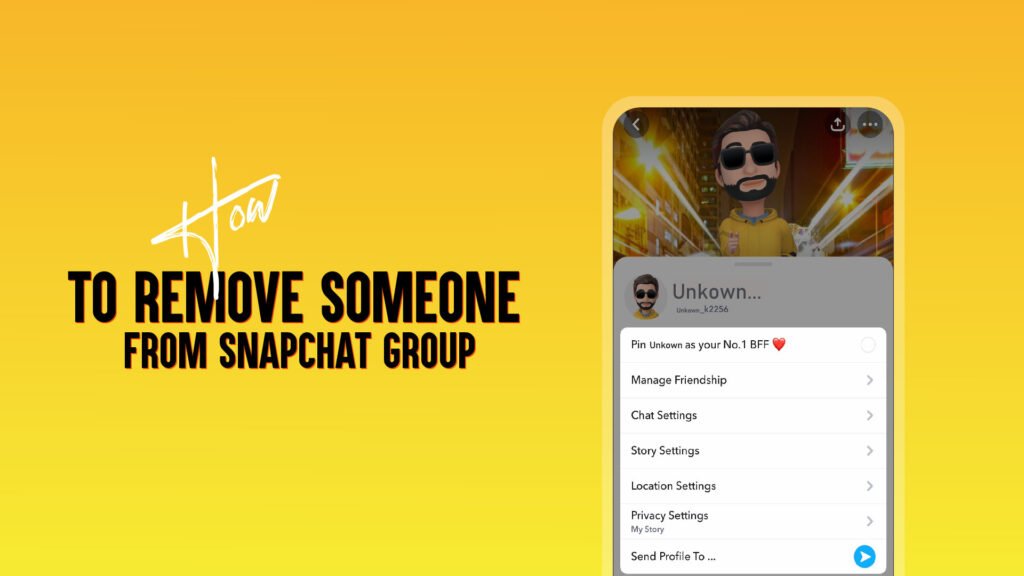 How to Remove Someone from Snapchat Group