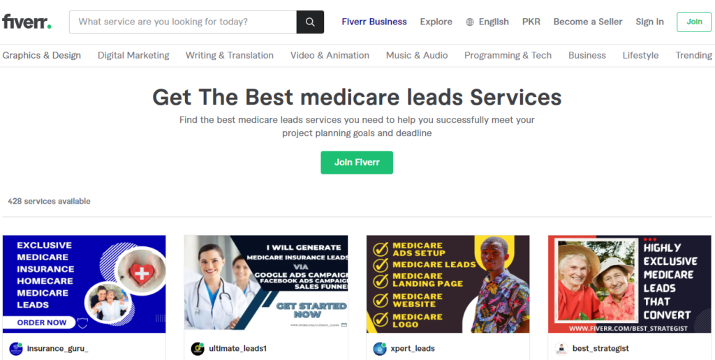Fiverr: Medicare Leads