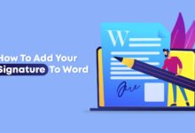 How To Add Your Signature To Word