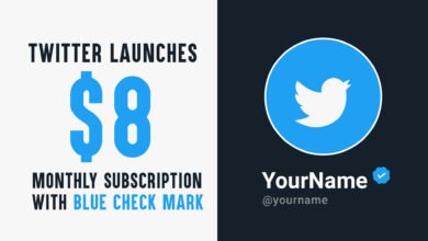 Twitter Launches 8 dollar Monthly Subscription with Blue Check Mark-01