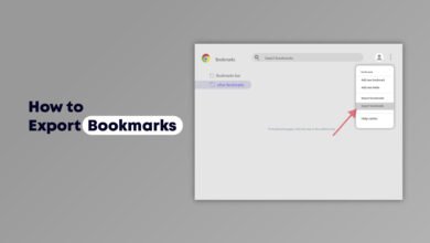 how to export bookmark