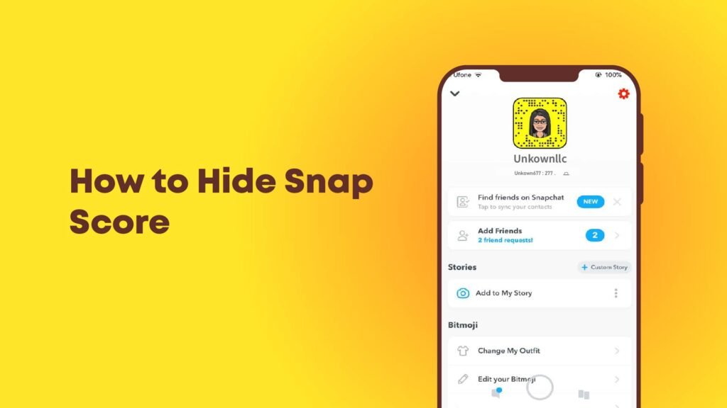 How to Hide Snap Score