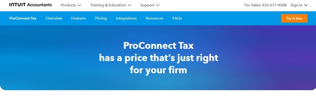 ProConnect Tax Online